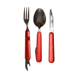 ست قاشق، چنگال و چاقوی سفری | فروشگاه لوازم ماهیگیری آنزوپلاس