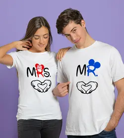 تیشرت ست Mr و Mrs میکی موس