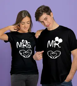 تیشرت ست Mr و Mrs میکی موس
