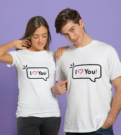 تیشرت ست I Love you!