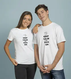 تیشرت کیوکوشین (Kyokushin) طرح آرام باش و لگد بزن (KEEP CALM AND KICK ON)