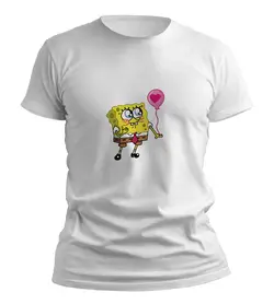 تیشرت Spong bob (باب اسفنجی) طرح باب اسفنجی و بادکنک