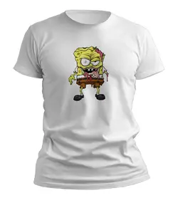 تیشرت Spong bob (باب اسفنجی) طرح باب اسفنجی کتک خورده