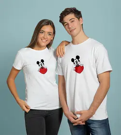 تیشرت Micky mouse (میکی موس) طرح Heart (قلب)