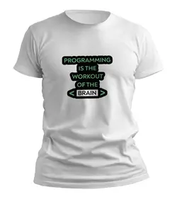 تیشرت برنامه نویسی (Programmer) طرح WORKOUT OF THE BRAIN(تمرین مغز)
