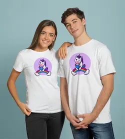 تیشرت یونیکورن(Unicorn) رنگین کمانی