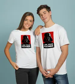 تیشرت استاروارز مدل من پدرت هستم(StarWars)