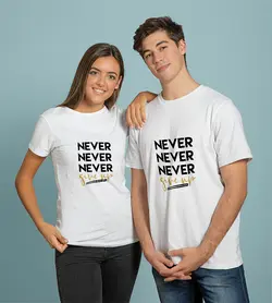تیشرت هیچ وقت تسلیم نشو (NEVER GIVE UP)
