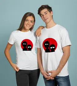 تیشرت سریال ریک و مورتی با دایره قرمز (Rick and Morty)