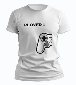 تیشرت ست گیمر یک (Player 1) و گیمر دو (Player 2)