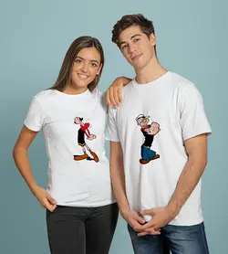 تیشرت ست ملوان زبل و اولیو (Popeye & Olive Oyl)