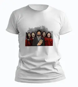تیشرت شخصیت های سریال خانه کاغذی (Money Heist)