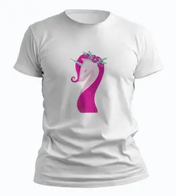 تیشرت اسب تک شاخ صورتی (Pink Unicorn)