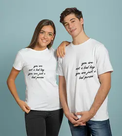 تیشرت you are not bad boy you are just bad person