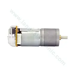 موتور دی سی گیربکس دار انکدر دار 25GA-370<br>(12V 330RPM) - لاندا الکترونیک