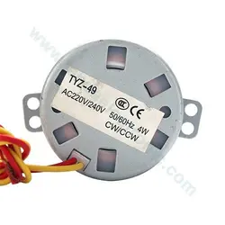 موتور ای سی گیربکس دار TYZ-49 <br>(220V 15RPM)<br>(CW/CCW) - لاندا الکترونیک