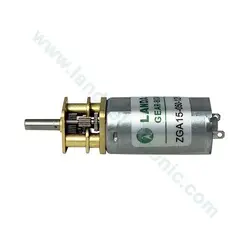 موتور گیربکس دار دی سی ZGA15<br>(12V 32RPM) - لاندا الکترونیک موتور دی سی