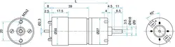 موتور دی سی گیربکس دار micro motor HV155 - لانداالکترونیک