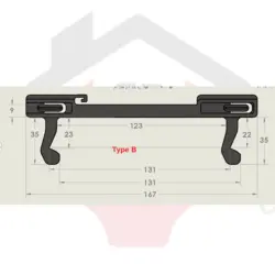زبانه قفل در مایکروویو Type B هوک - ایران سرویس شاپ