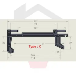 زبانه قفل در مایکروویو Type C هوک - ایران سرویس شاپ