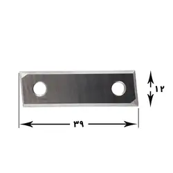 تیغچه چهار لب تیز 1/5*12*39/5 زاویه دار کد 757.250
