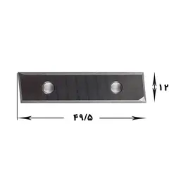تیغچه چهار لب تیز زاویه دار 1/5*12*49/5 کد 757.251 - نجارشاپ