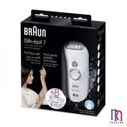 اپیلاتور براون سری 7 7561V Braun Epilator Silk Epil 7 - Rokhino