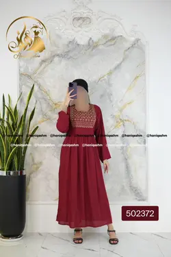 پیراهن ماکسی سوزن دوزی هندی