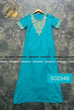 پیراهن نخی سوزن دوزی