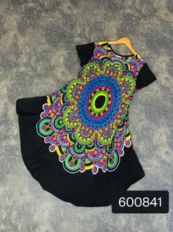 سارافون نخی هندی طرح شلوغ