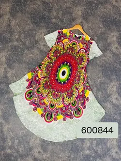 سارافون نخی هندی طرح شلوغ