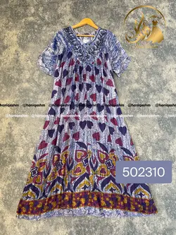 پیراهن نخی هندی طرح قلبی