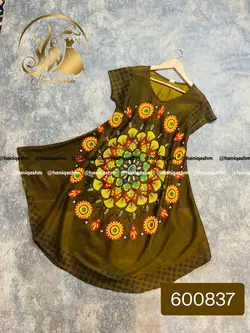 سارافون نخی هندی طرح خورشیدی