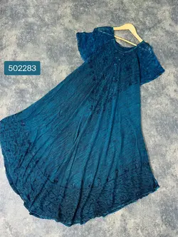 پیراهن هندی سنگشور گلدوزی