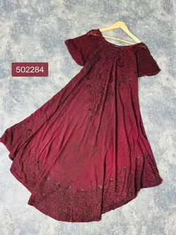 پیراهن هندی سنگشور گلدوزی