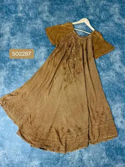 پیراهن هندی سنگشور گلدوزی