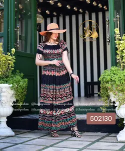 پیراهن ساحلی طرح آفریقایی