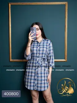 تونیک نخی هندی چهارخونه