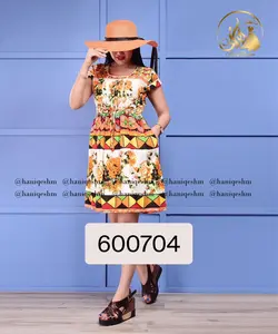 سارافون کوتاه گلدار هندی