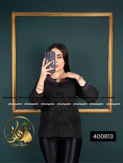 بلوز طرح گل رز برجسته