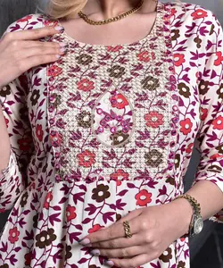 پیراهن گل گلی رنگارنگ