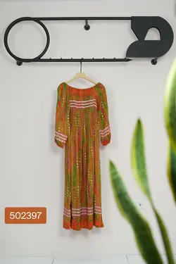 پیراهن ساحلی هندی طرح بارانی