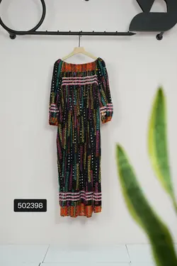 پیراهن ساحلی هندی طرح بارانی