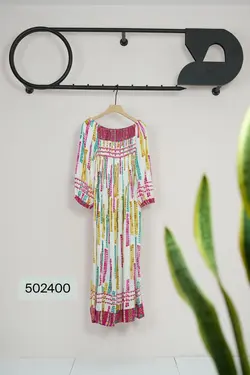 پیراهن ساحلی هندی طرح بارانی