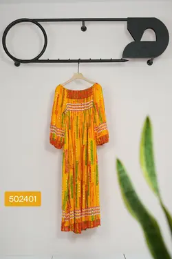 پیراهن ساحلی هندی طرح بارانی