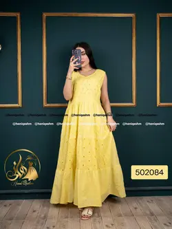 ماکسی خامه دوزی طرح سوین