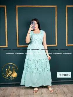 ماکسی خامه دوزی طرح سوین