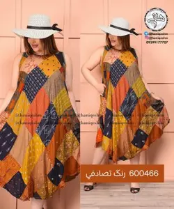 سارافون تیکه دوزی هندی کد 600466