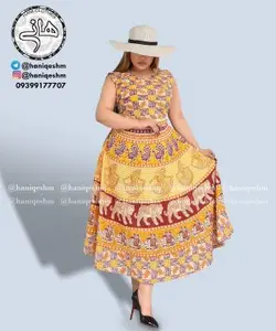 سارافون هندی نخ کتان