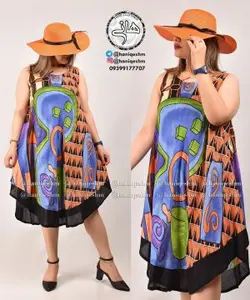 سارافون کوتاه نخی هندی